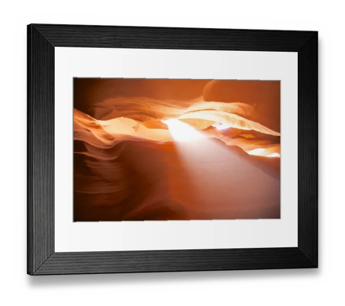 Framed Print : Light coming through rocks at Antelope Canyon, AZ Framed Print : Light coming through rocks at Antelope Canyon, AZ