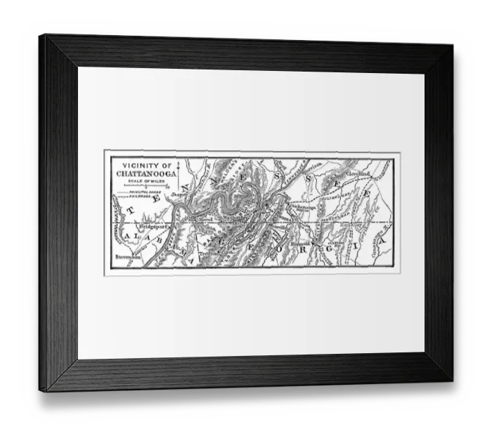 Framed Print : Vicinity of Chattanooga Framed Print : Vicinity of Chattanooga