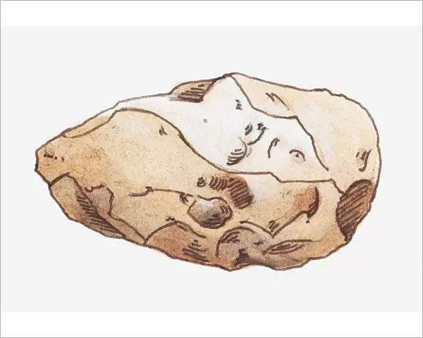 Illustration of a hand axe