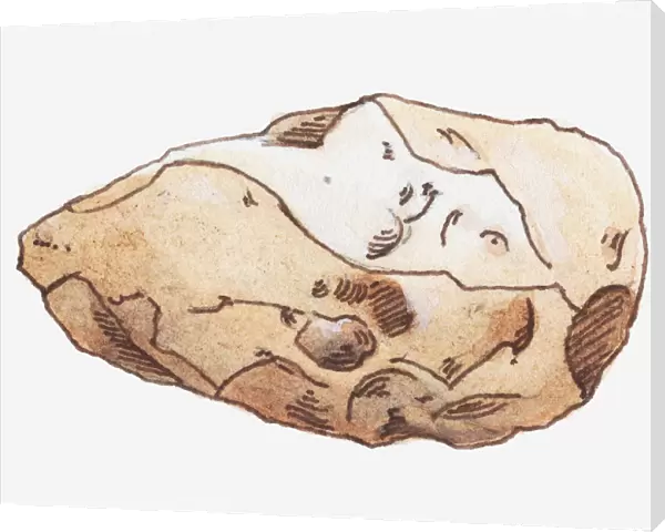 Illustration of a hand axe