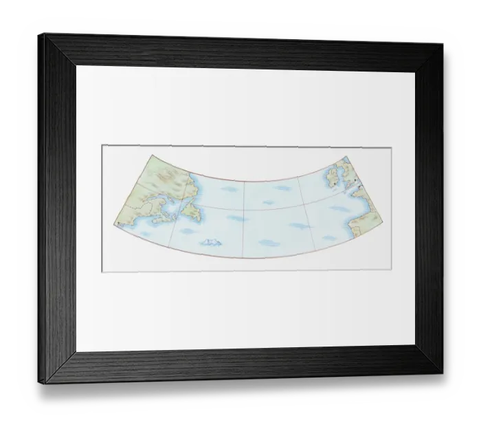 Framed Print : Illustration, map of the Titanics journey, starting at Southampton, calling at Cherbourg, France, and Queenstown (now Cobh), Ireland, also showing the iceberg into which it crashed Framed Print : Illustration, map of the Titanics journey, starting at Southampton, calling at Cherbourg, France, and Queenstown (now Cobh), Ireland, also showing the iceberg into which it crashed