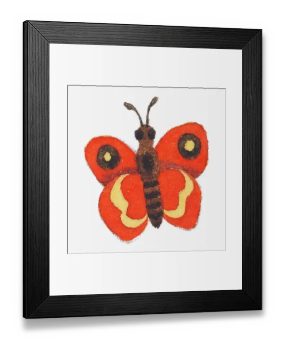 Framed Print : Illustration of a butterfly Framed Print : Illustration of a butterfly