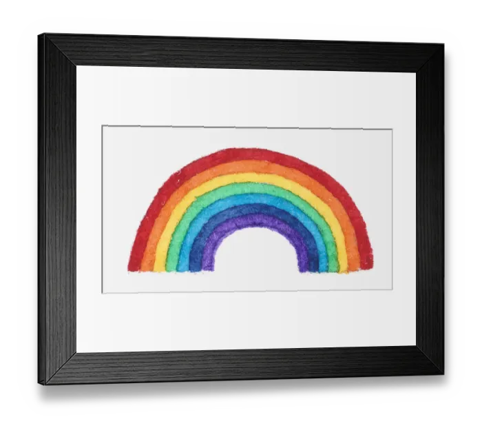 Framed Print : Illustration of a rainbow Framed Print : Illustration of a rainbow