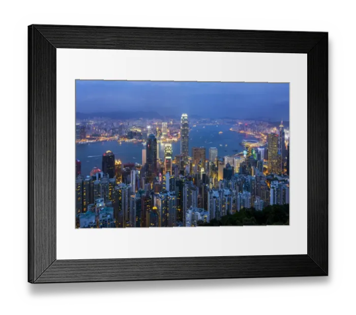 Framed Print : Hong Kong City Framed Print : Hong Kong City