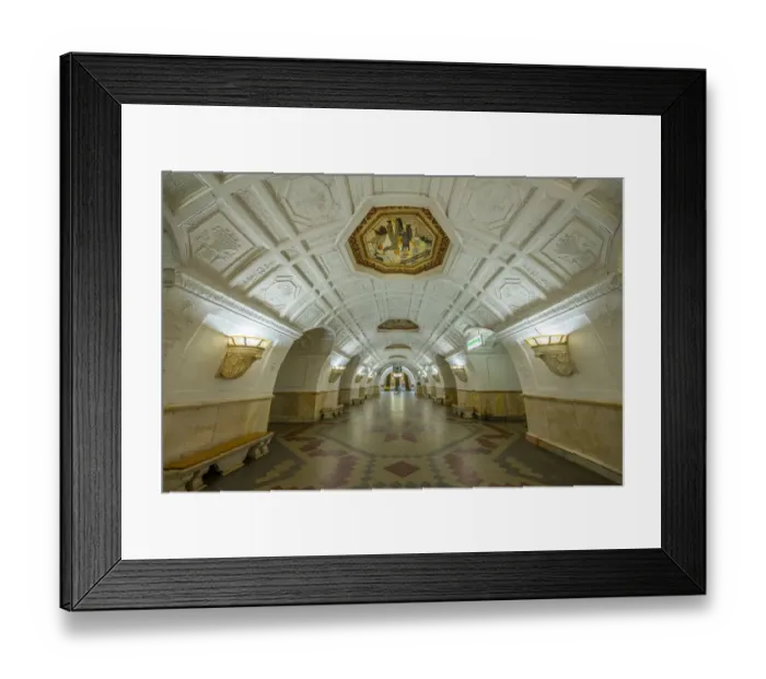 Framed Print : Moscow Metro, Moscow, Russia Framed Print : Moscow Metro, Moscow, Russia