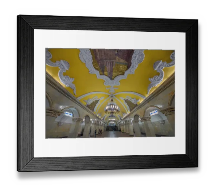 Framed Print : Moscow Metro, Moscow, Russia