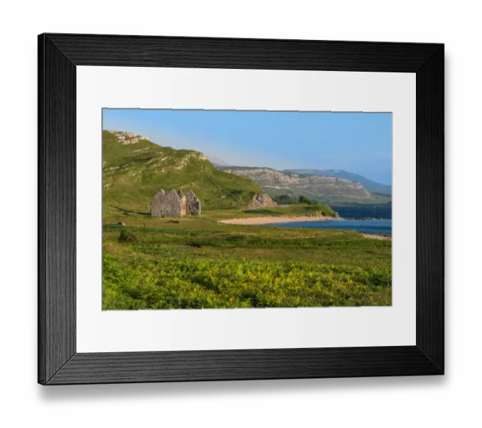 Framed Print : The ruins of Calda house in Scotland