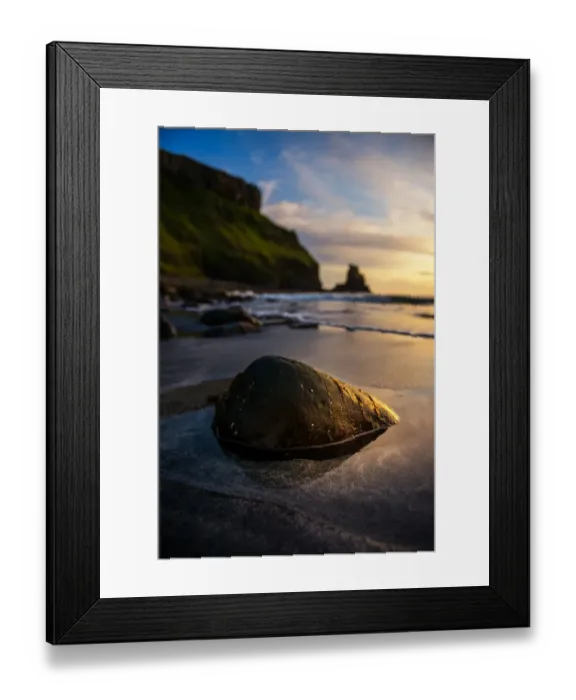 Framed Print : Talisker Beach in the sunset time, Isle of Skye Framed Print : Talisker Beach in the sunset time, Isle of Skye