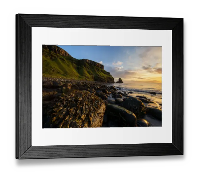 Framed Print : Talisker Beach in the sunset time, Isle of Skye Framed Print : Talisker Beach in the sunset time, Isle of Skye