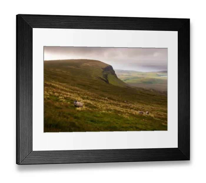 Framed Print : Landscape of Quiraings trekking route, Isle of Skye
