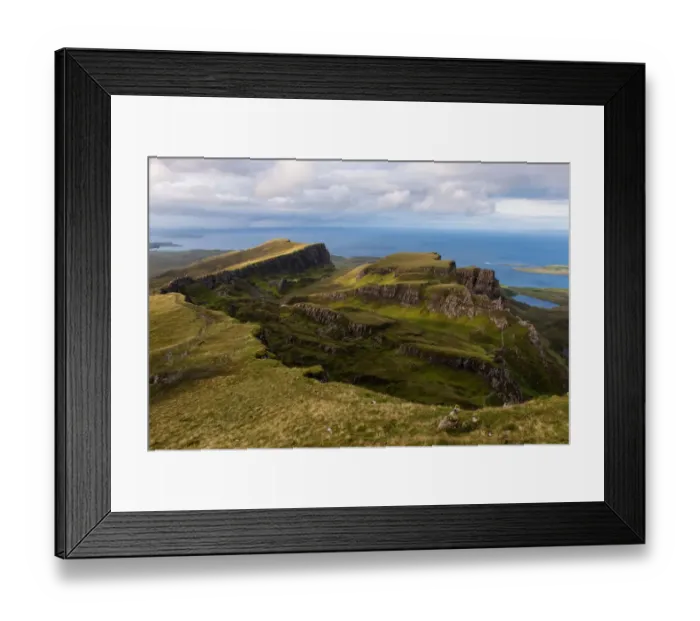 Framed Print : Landscape of Quiraings trekking route, Isle of Skye
