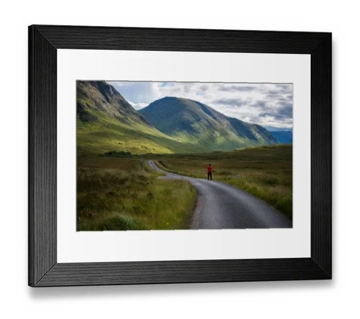 Framed Print : The small road in Glencoe, Highland Framed Print : The small road in Glencoe, Highland