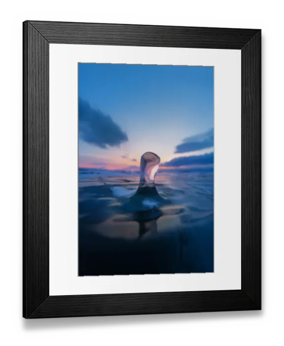 Framed Print : An interesting small foreground in frozen Baikal lake Framed Print : An interesting small foreground in frozen Baikal lake