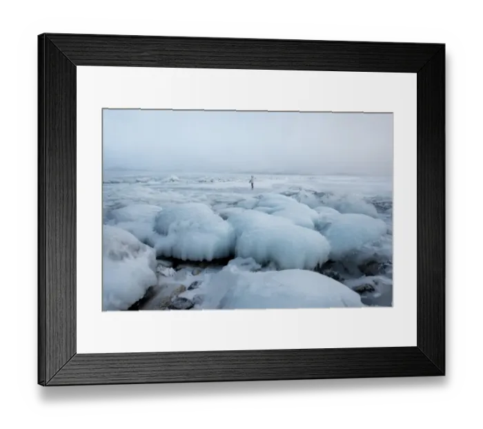Framed Print : Landscape of frozen Baikal lake Framed Print : Landscape of frozen Baikal lake