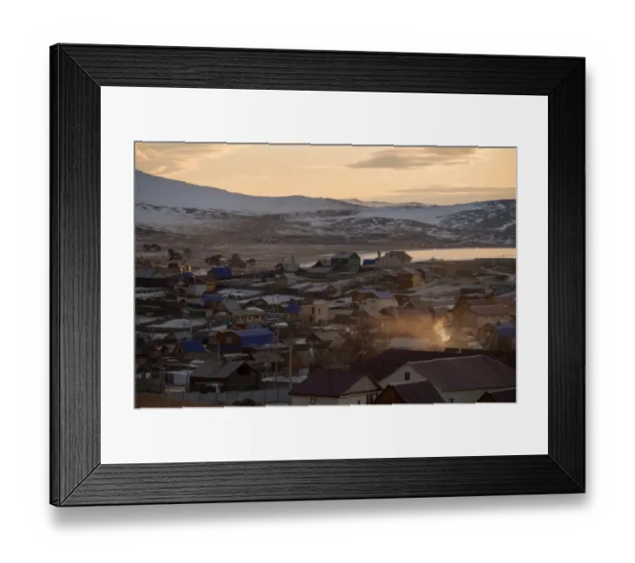 Framed Print : Khuzhir Village in Baikal lake