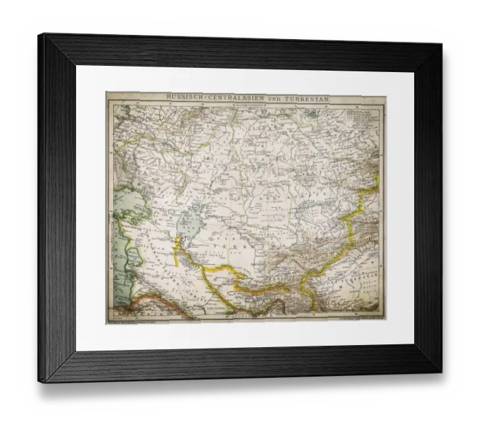 Framed Print : Russia - Central Asia and Turkey Framed Print : Russia - Central Asia and Turkey