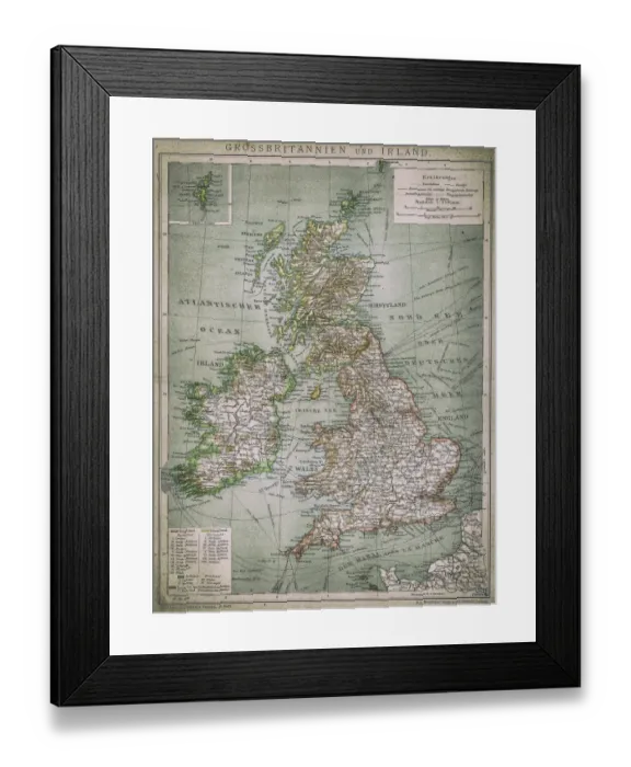 Framed Print : UK and Ireland Framed Print : UK and Ireland
