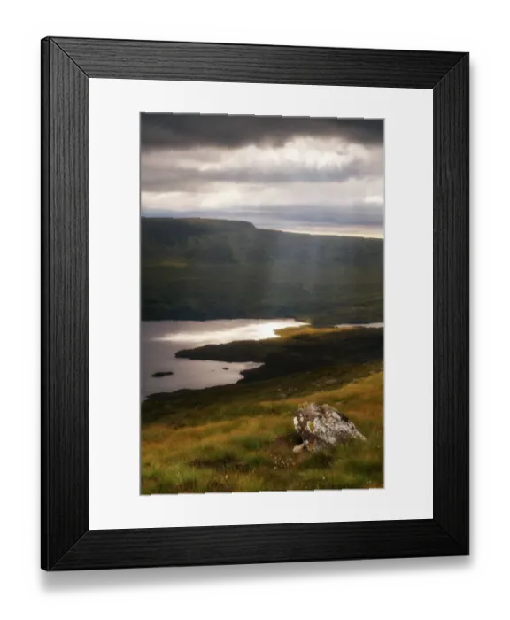 Framed Print : Landscape form Stac Pollaidh walk, Highland Framed Print : Landscape form Stac Pollaidh walk, Highland