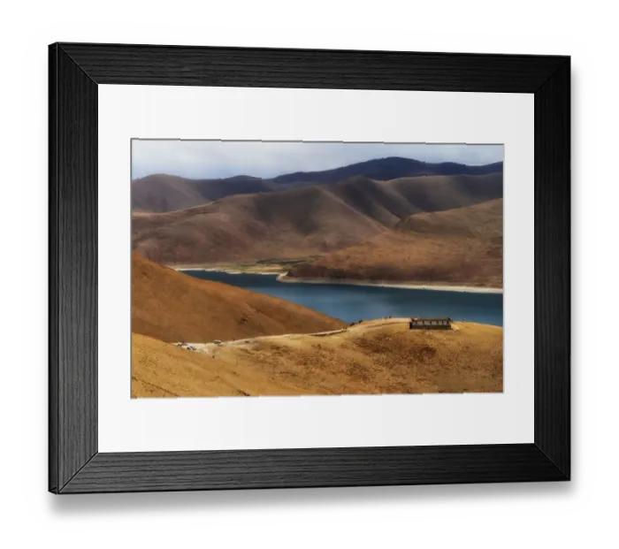 Framed Print : Yamdrok Lake, Tibet, China