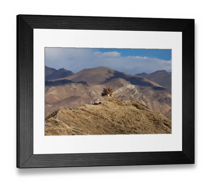 Framed Print : A Tibetan building on the mountain Framed Print : A Tibetan building on the mountain