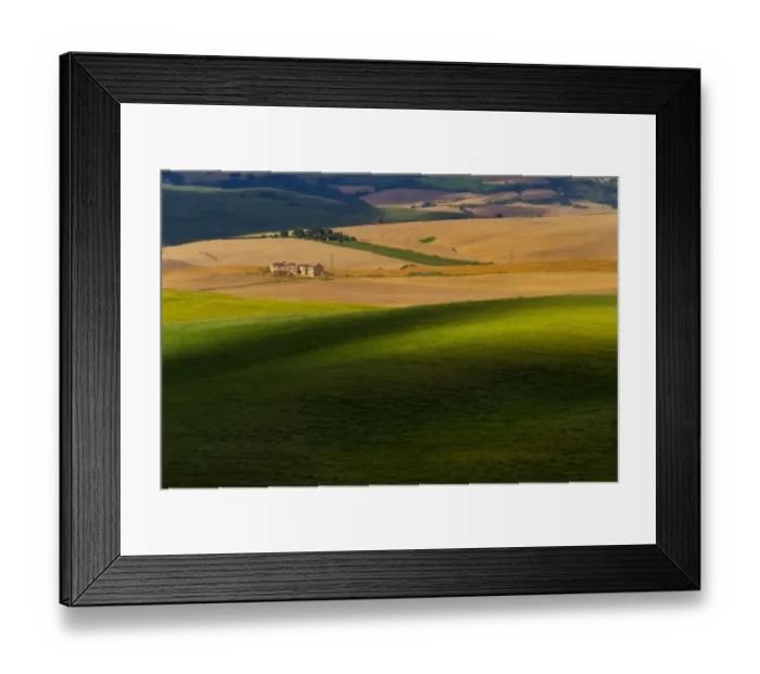 Framed Print : Tuscany Field in Summer Season Framed Print : Tuscany Field in Summer Season