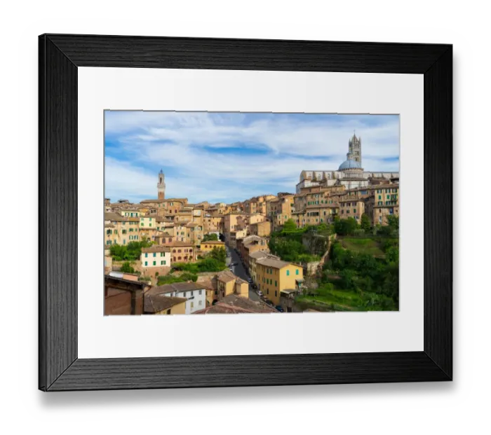 Framed Print : Siena cityscape, Tuscany, Italy Framed Print : Siena cityscape, Tuscany, Italy
