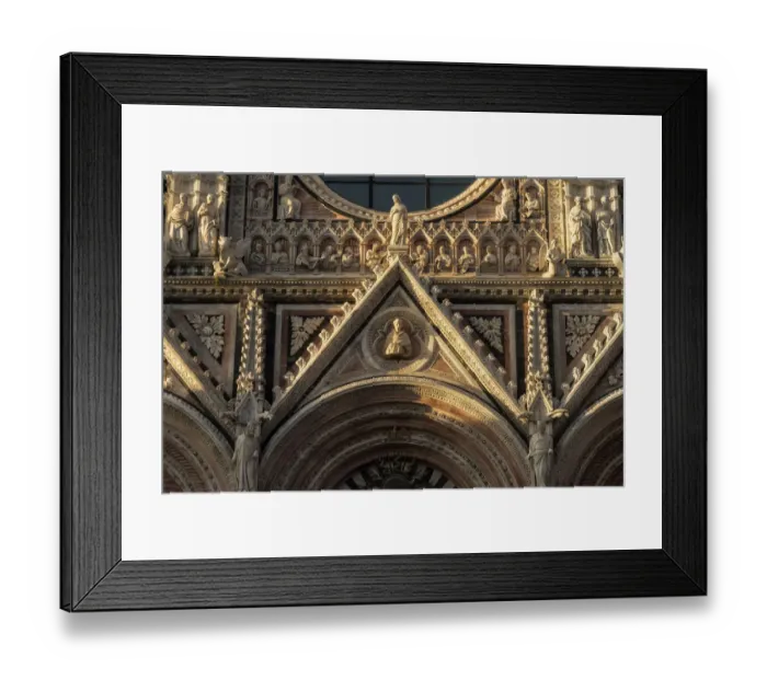 Framed Print : Close up front of Cathedral of Siena Framed Print : Close up front of Cathedral of Siena