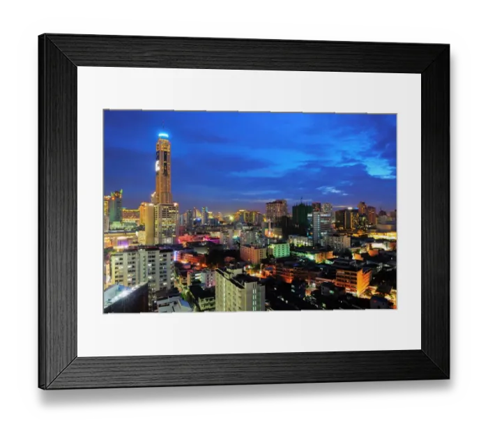 Framed Print : Bangkok cityscape, Thailand