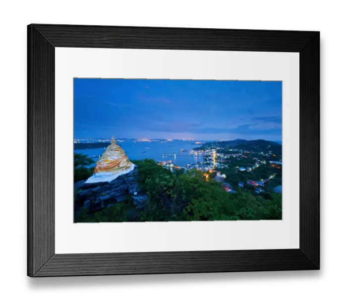 Framed Print : Landscape of Ko Sichang Framed Print : Landscape of Ko Sichang