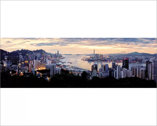 Panorama Hong Kong Cityscape