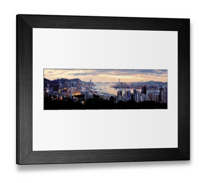 Framed Print : Panorama Hong Kong Cityscape Framed Print : Panorama Hong Kong Cityscape