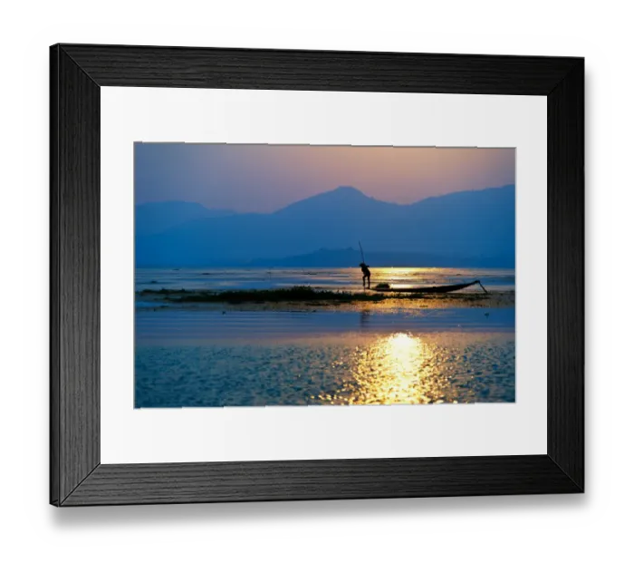 Framed Print : Inle Lake Fisherman