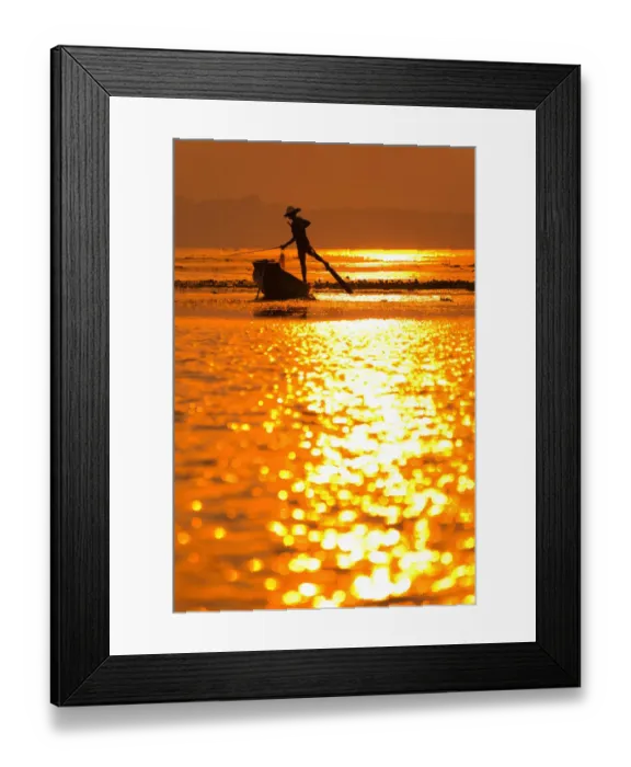 Framed Print : Inle Lake Fisherman Framed Print : Inle Lake Fisherman