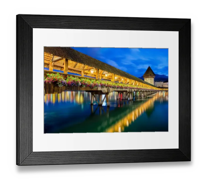 Framed Print : The Chapel Bridge, Lucerne, Switzerland Framed Print : The Chapel Bridge, Lucerne, Switzerland