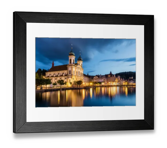 Framed Print : Jesuitenkirche, Lucerne Framed Print : Jesuitenkirche, Lucerne