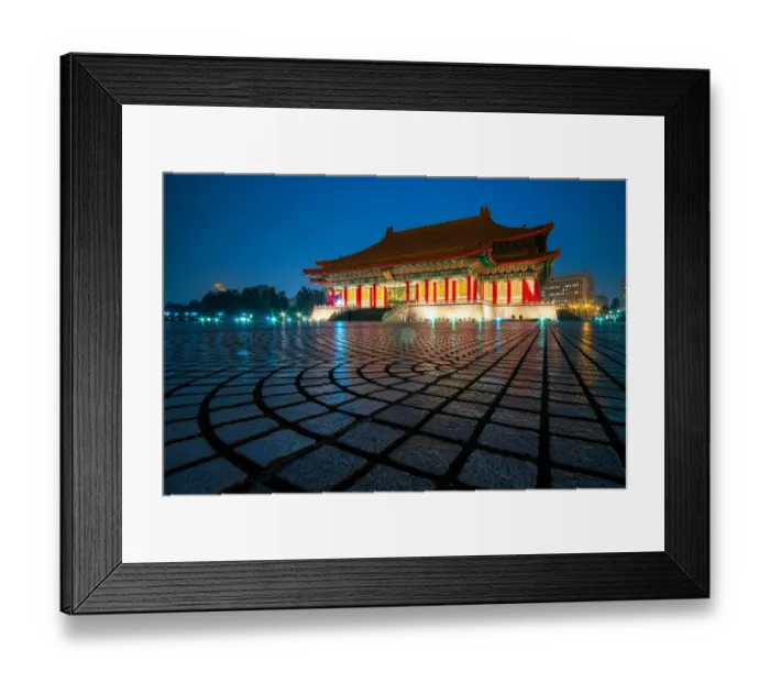 Framed Print : Chiang Kai-shek memorial hall, Taipei Taiwan Framed Print : Chiang Kai-shek memorial hall, Taipei Taiwan
