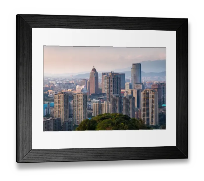 Framed Print : Business district in Taipei Framed Print : Business district in Taipei