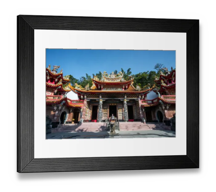 Framed Print : Long Fong temple at Sun Moon lake Framed Print : Long Fong temple at Sun Moon lake