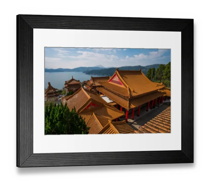 Framed Print : Wenwu temple at Sun Moon lake, Taiwan