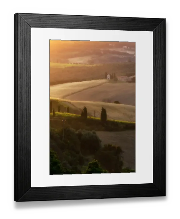 Framed Print : Tuscany Field in Summer Season Framed Print : Tuscany Field in Summer Season