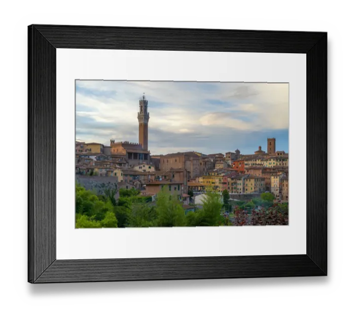 Framed Print : Siena cityscape, Tuscany, Italy
