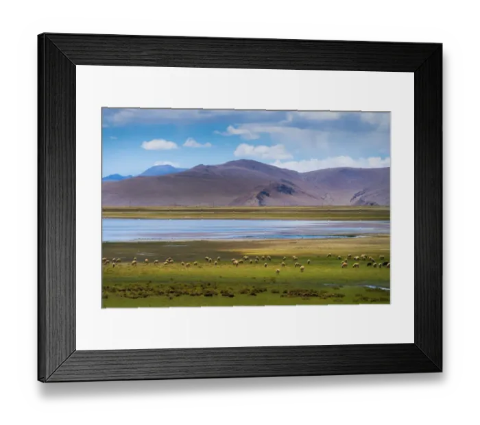 Framed Print : Yamdrok Tso, Tibet, China Framed Print : Yamdrok Tso, Tibet, China