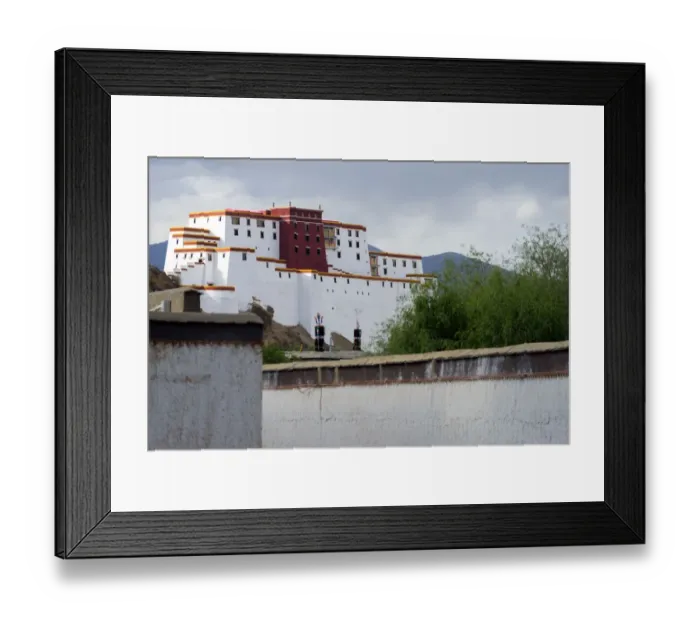 Framed Print : Shigatse Dzong, Tibet, China Framed Print : Shigatse Dzong, Tibet, China