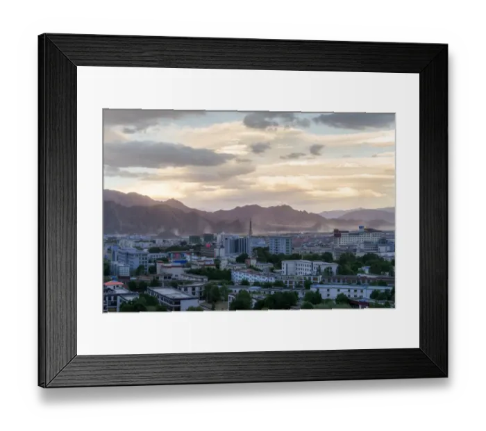 Framed Print : Shigatse City, Tibet Framed Print : Shigatse City, Tibet
