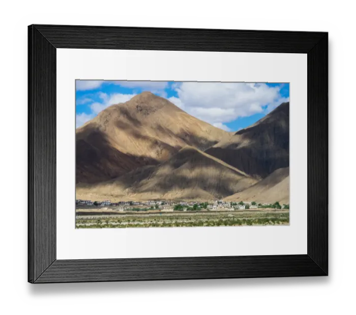 Framed Print : Tibet landscape, China Framed Print : Tibet landscape, China