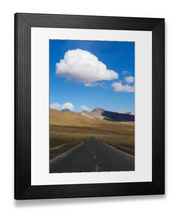 Framed Print : Tibet landscape, China Framed Print : Tibet landscape, China