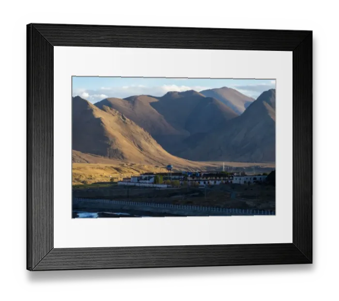 Framed Print : Tibet landscape, China Framed Print : Tibet landscape, China
