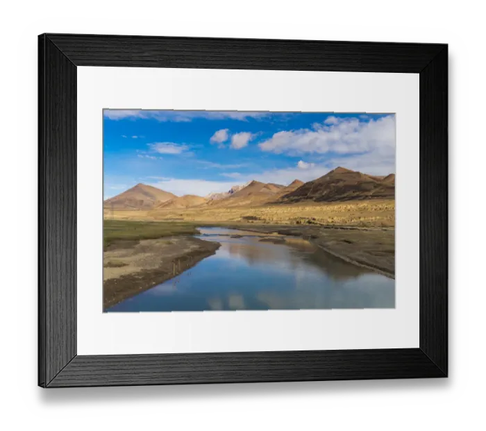 Framed Print : Tibet landscape, China Framed Print : Tibet landscape, China