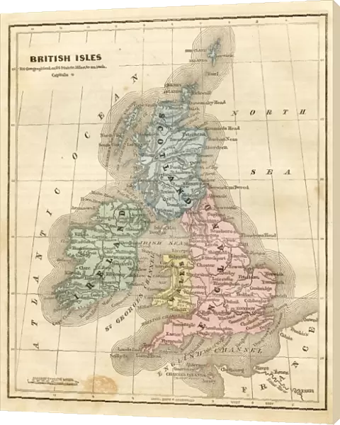 map of the British isles 1856