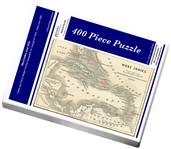 West Indies map 1856